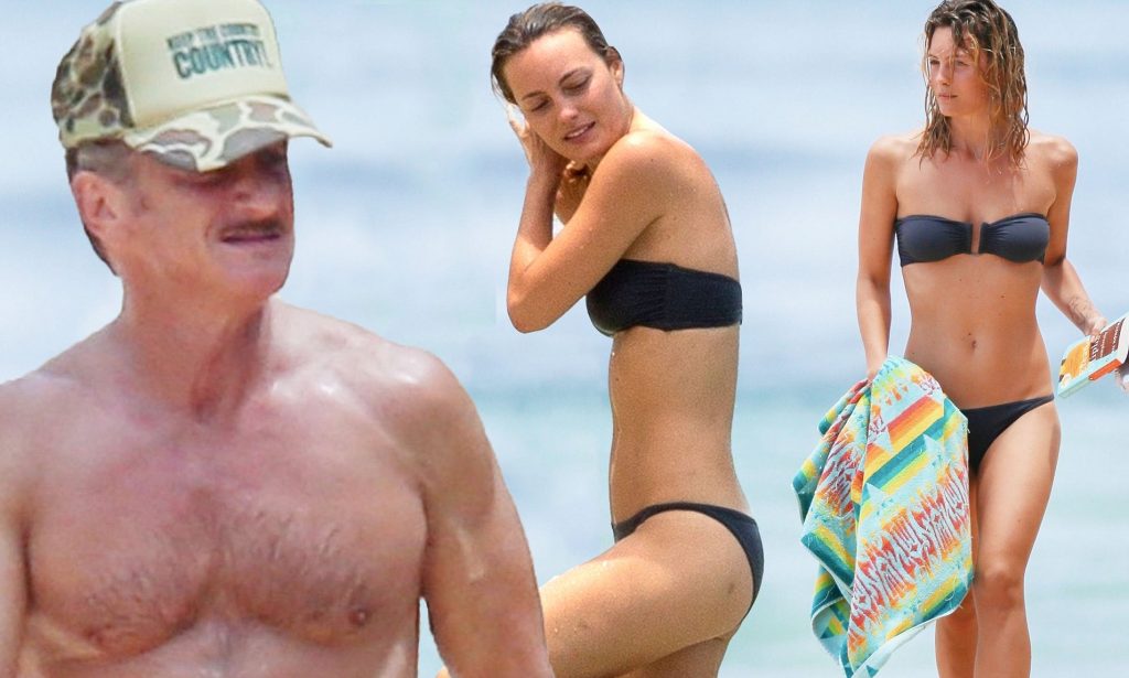 Sean Penn Wife, Leila George beach