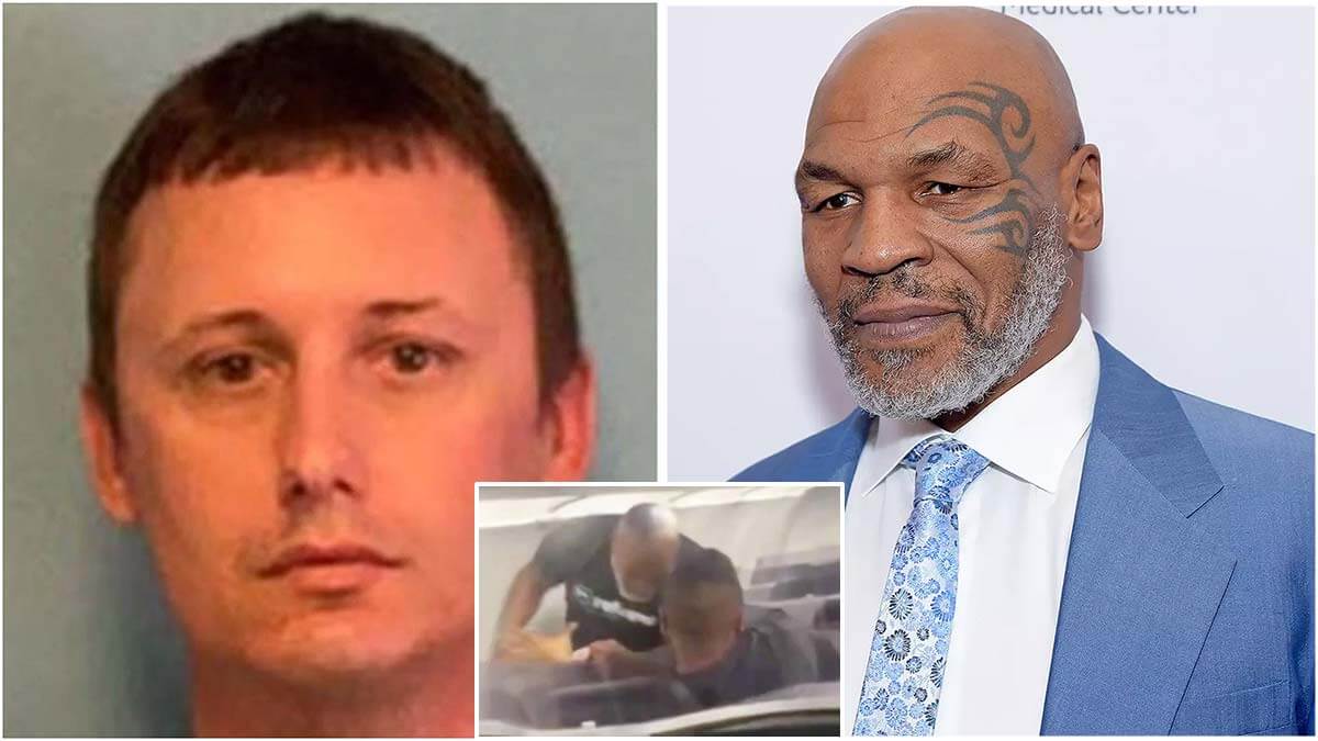 Mike Tyson hits a passenger, according to Melvin Townsend III's criminal records.