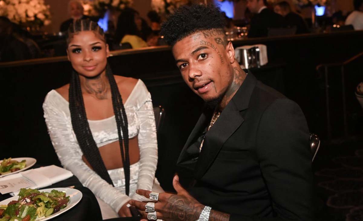 Singer Blueface and girlfriend Chrisean Rock are seen fighting in a viral video