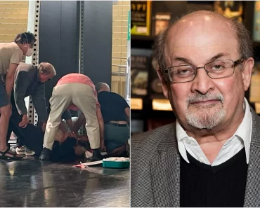 Author Salman Rushdie attacked the stage in New York City